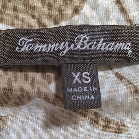 TOMMY BAHAMA XS Tie Back Halter Top Stretchy Flow - Picture 4 of 7